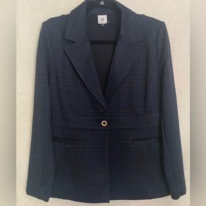 Dark plaid blazer. Size M